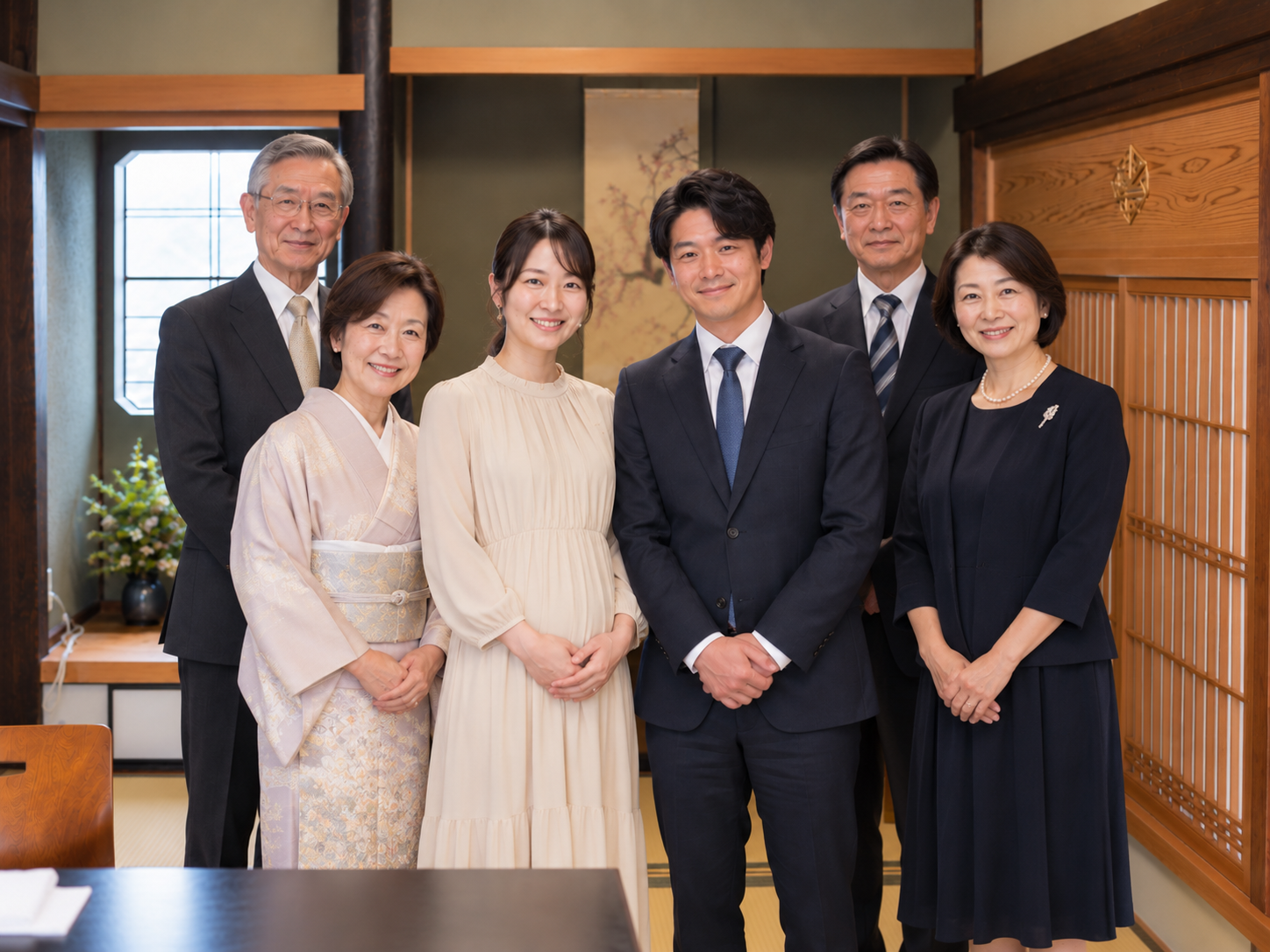ご両家揃っての記念撮影
